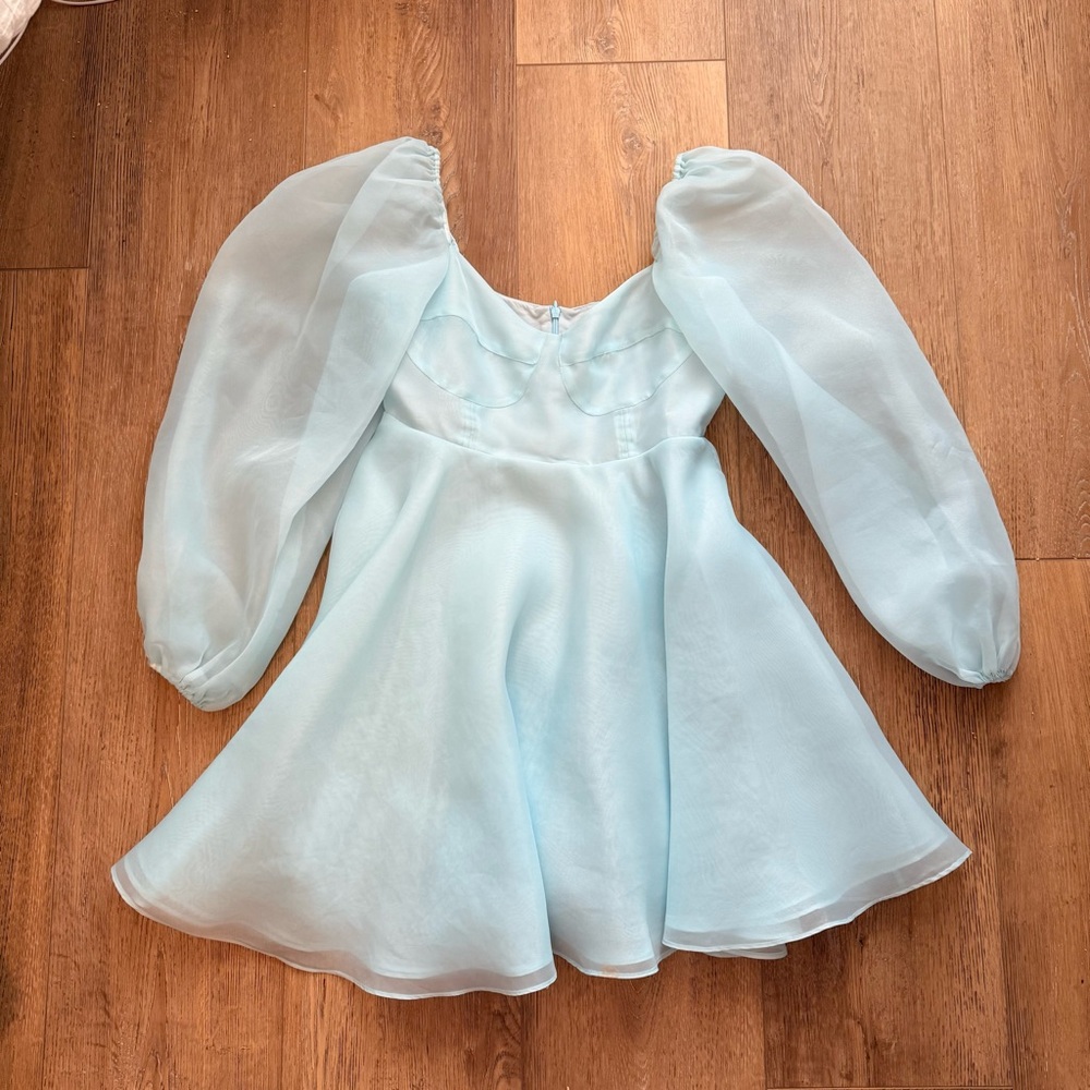 ✨SOLD✨ Selkie Princess Dress in Misty Blue - Picture 2 of 5